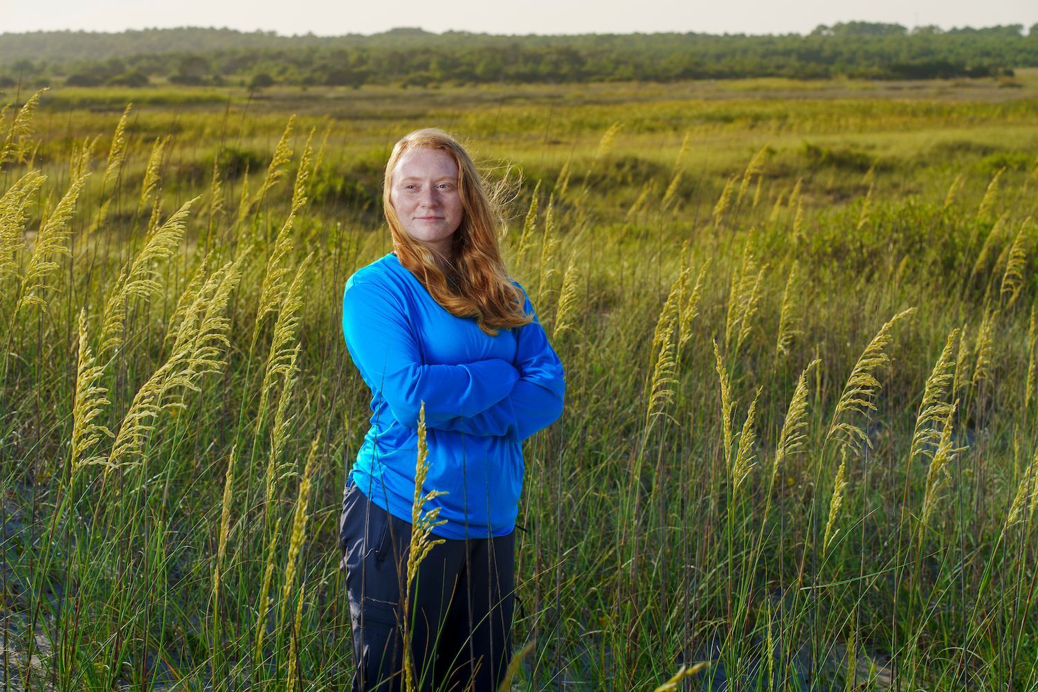 Erin Gallagher '25 Ph.D conducted impactful research at Cape Hatteras National Seashore.