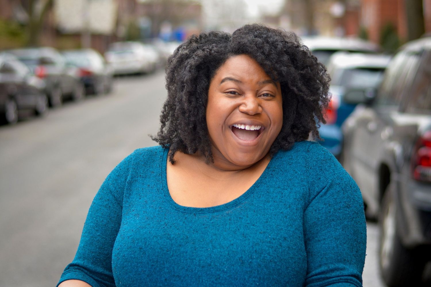 Makia Martin poses outside