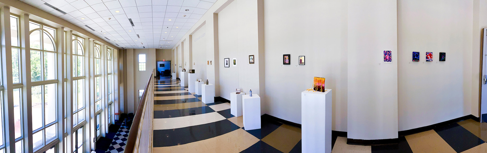 A view of the Mezzanine Art Gallery in the Cultural Arts Building