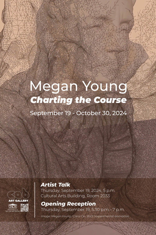 UNCW Presents: “Megan Young: Charting the Course” September 19 – October 30, 2024