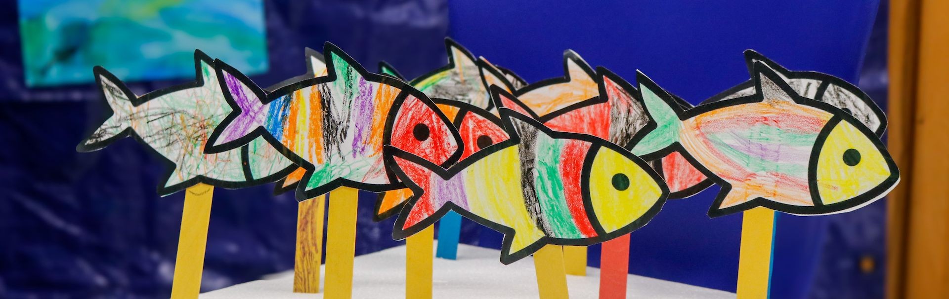 Colorful fish created by Artsea Mini campers
