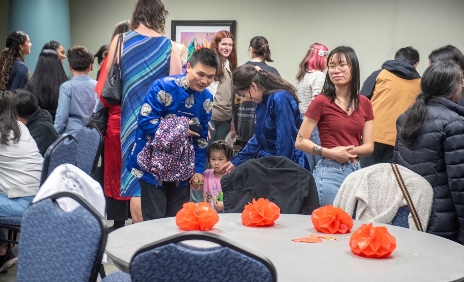 People gathered at an AHCC sponsored event