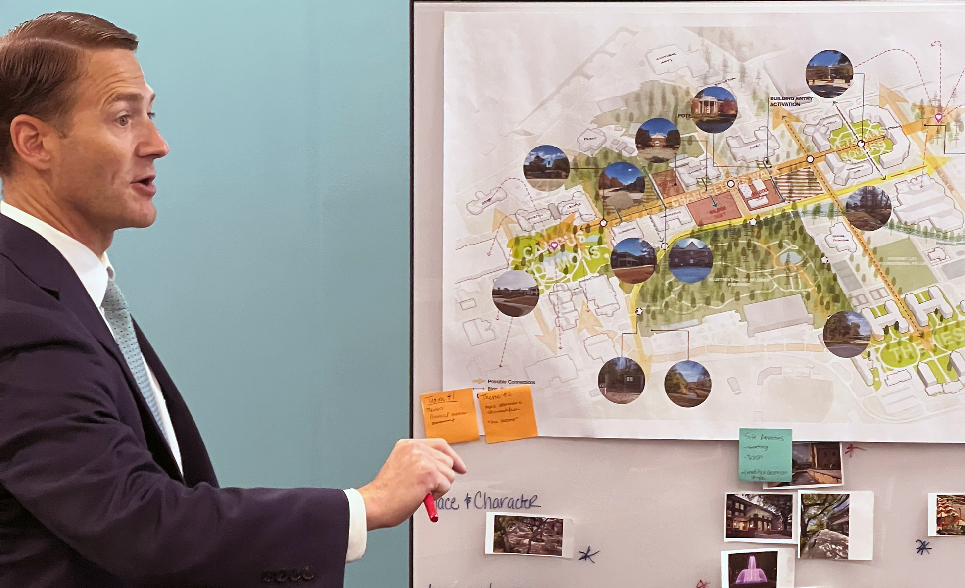 Vice chancellor of business affairs miles lackey discusses the campus master plan