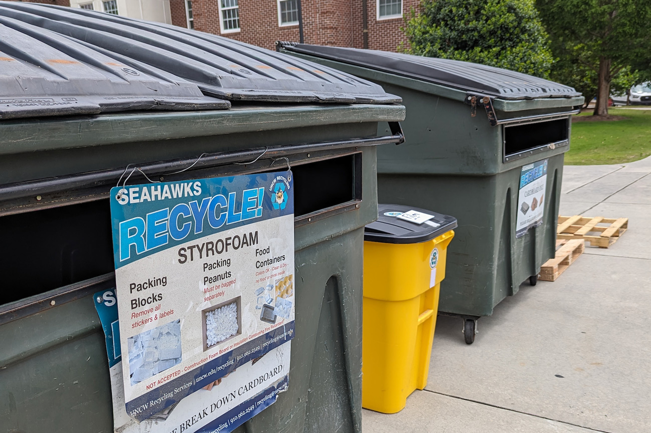 Recycling dumpsters